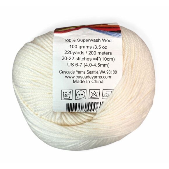 Cascade Yarns 220 100% Superwash Wool Slip Stitch Short Sleeve Top Knitting Kit - Picture 5 of 5